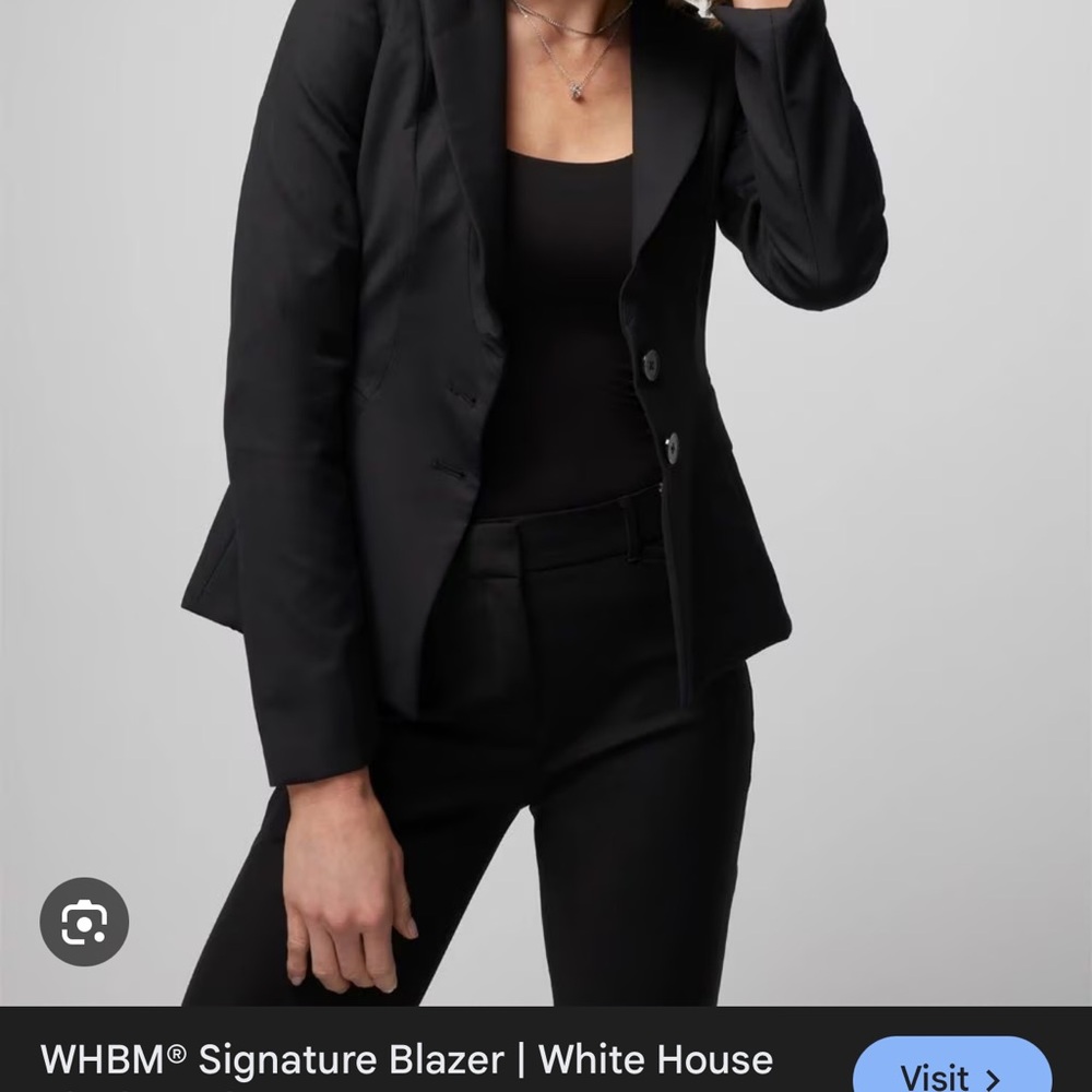 White House Black Market Classic Black Suit Jacket